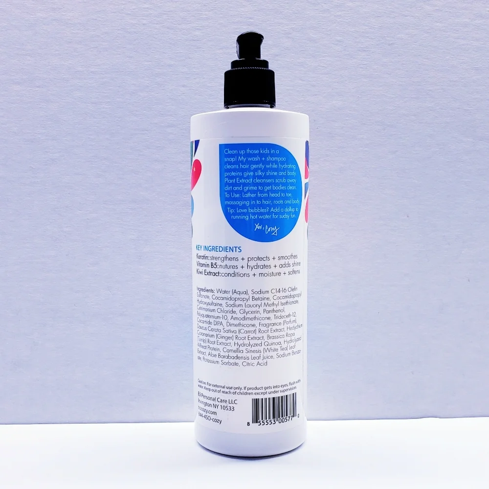SoCozy Wash + Shampoo For Kids Cleans Hair and Body, 16 Fl Oz